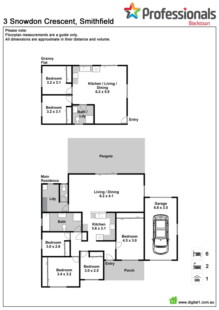 Floorplan of Homely house listing, 3 & 3A Snowdon Crescent, Smithfield NSW 2164