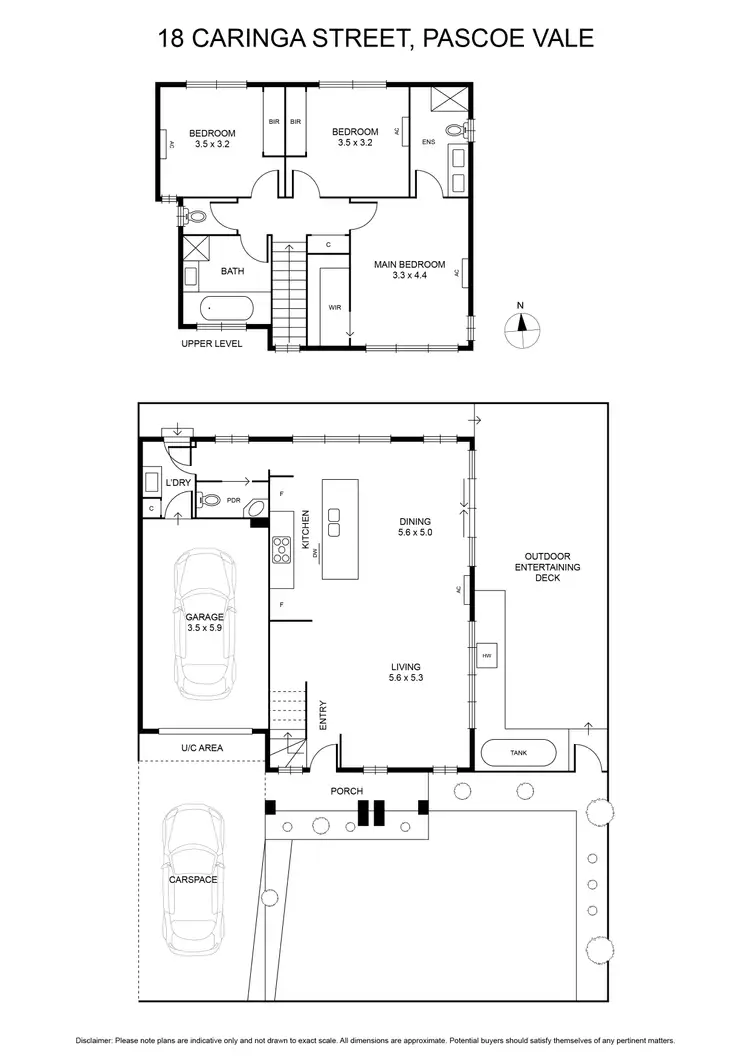 Floorplan of Homely house listing, 18 Caringa Street, Pascoe Vale VIC 3044