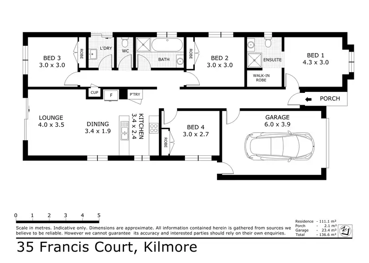 Floorplan of Homely house listing, 35 Francis Court, Kilmore VIC 3764