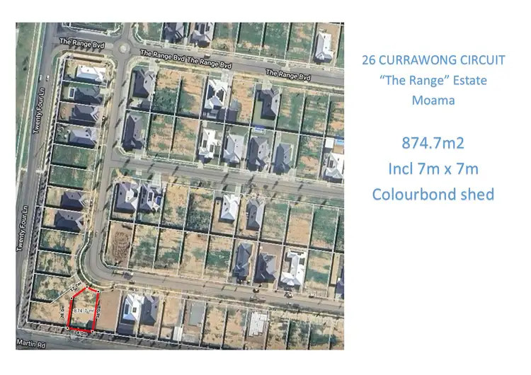 Floorplan of Homely land listing, 26 Currawong Circuit, Moama NSW 2731