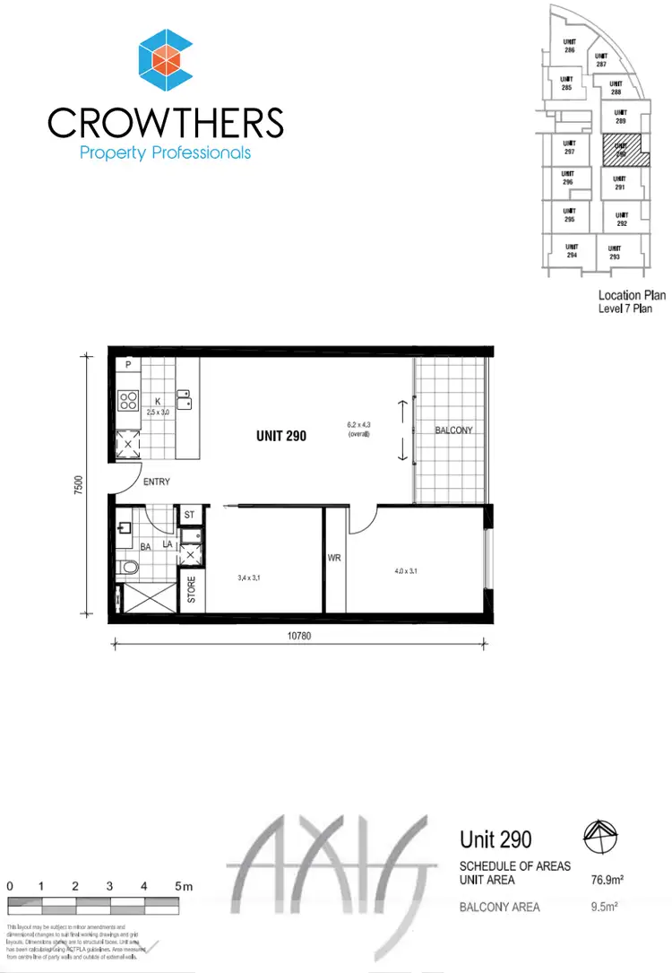 Floorplan of Homely apartment listing, 290/1 Mouat Street, Lyneham ACT 2602