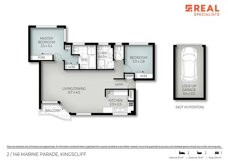 Floorplan of Homely unit listing, 2/146 Marine Parade, Kingscliff NSW 2487
