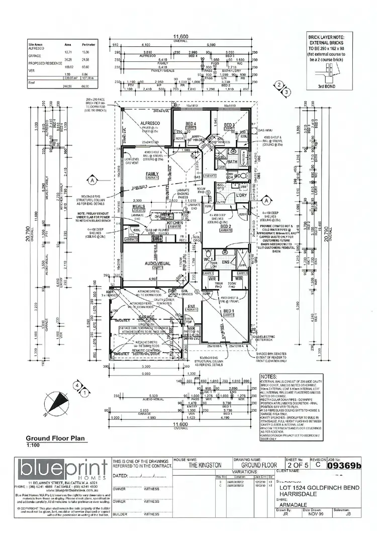 Floorplan of Homely house listing, 4 Goldfinch Bend, Harrisdale WA 6112