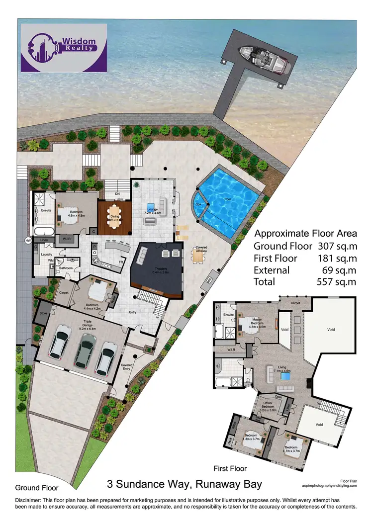Floorplan of Homely house listing, 3 Sundance Way, Runaway Bay QLD 4216