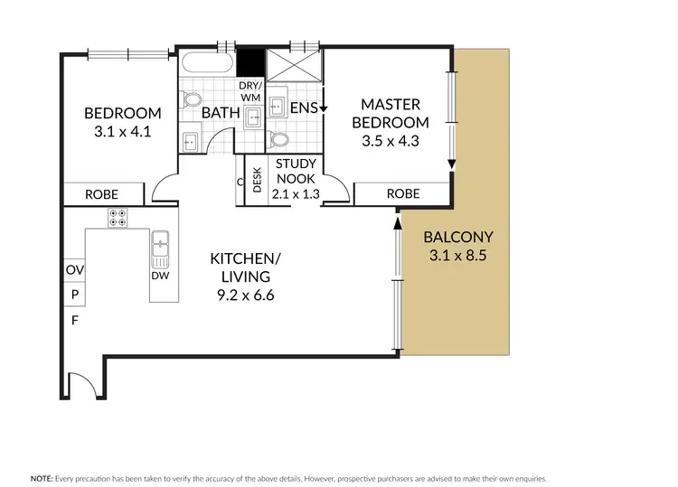 Floorplan of Homely unit listing, 605/15 Playfield Street, Chermside QLD 4032