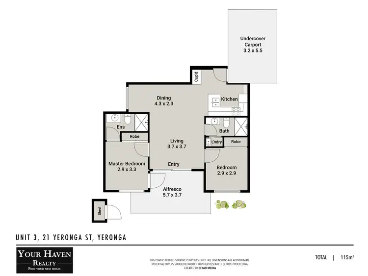 Floorplan of Homely unit listing, 3/21 Yeronga Street, Yeronga QLD 4104