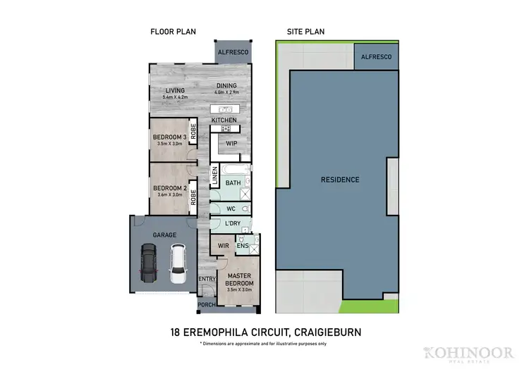 Floorplan of Homely house listing, 18 Eremophila Circuit, Craigieburn VIC 3064