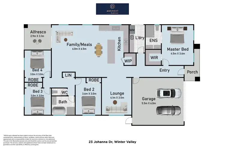 Floorplan of Homely house listing, 23 Johanna Drive, Winter Valley VIC 3358