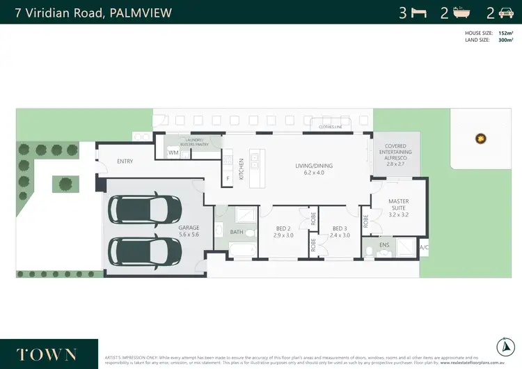 Floorplan of Homely house listing, 7 Viridian Road, Palmview QLD 4553