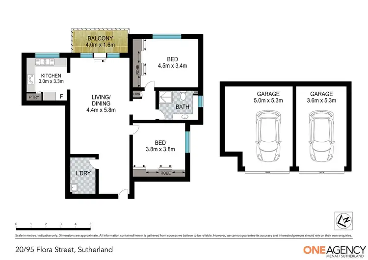 Floorplan of Homely apartment listing, 20/95 Flora Street, Sutherland NSW 2232