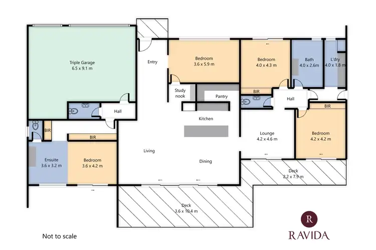 Floorplan of Homely house listing, 8 LEONARD COURT, Beechworth VIC 3747