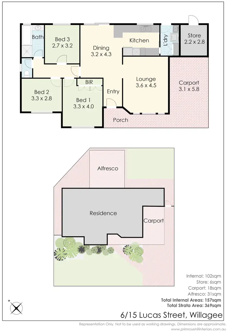 Floorplan of Homely villa listing, 6/15 Lucas Street, Willagee WA 6156