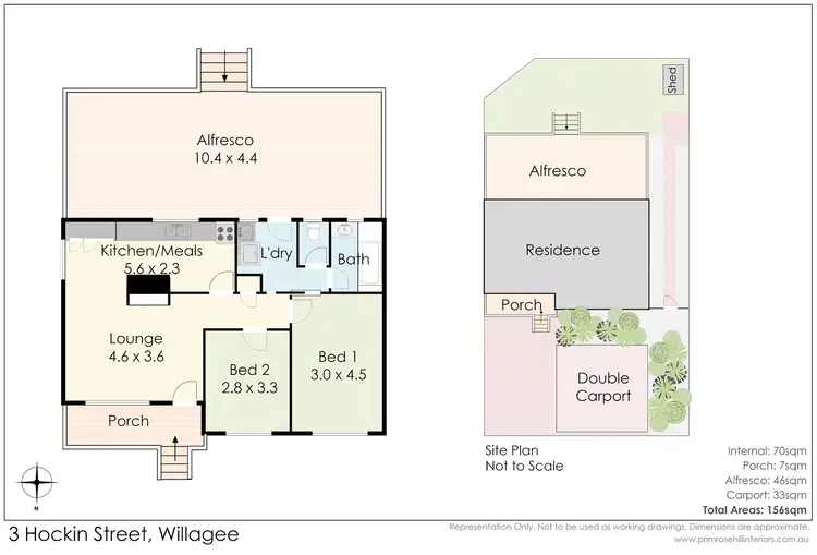 Floorplan of Homely house listing, 3B Hockin Street, Willagee WA 6156