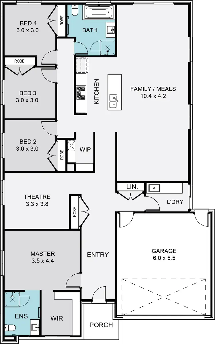 Floorplan of Homely house listing, 41 Violetta Boulevard, Diggers Rest VIC 3427
