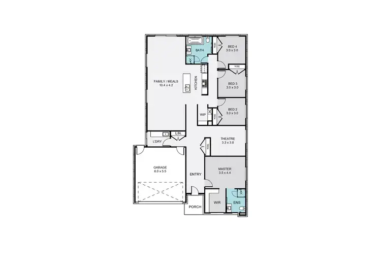 Floorplan of Homely house listing, 41 Violetta Boulevard, Diggers Rest VIC 3427