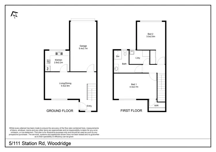 Floorplan of Homely townhouse listing, 5/111 Station Road, Woodridge QLD 4114