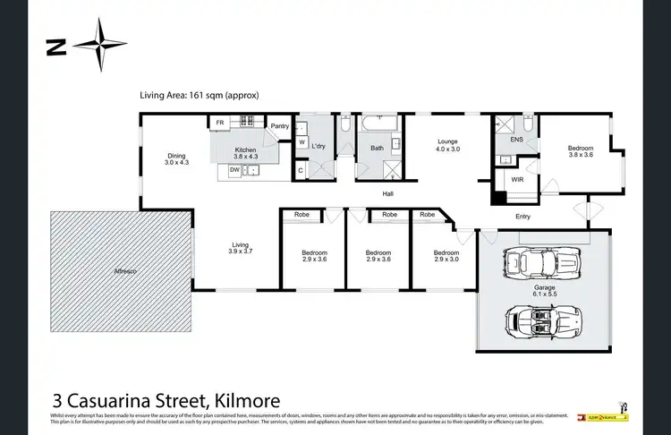 Floorplan of Homely house listing, 3 Casuarina Street, Kilmore VIC 3764