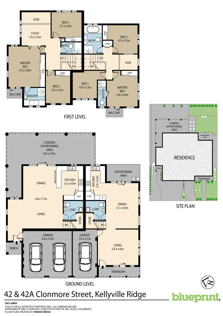Floorplan of Homely house listing, 42 & 42A Clonmore Street, Kellyville Ridge NSW 2155