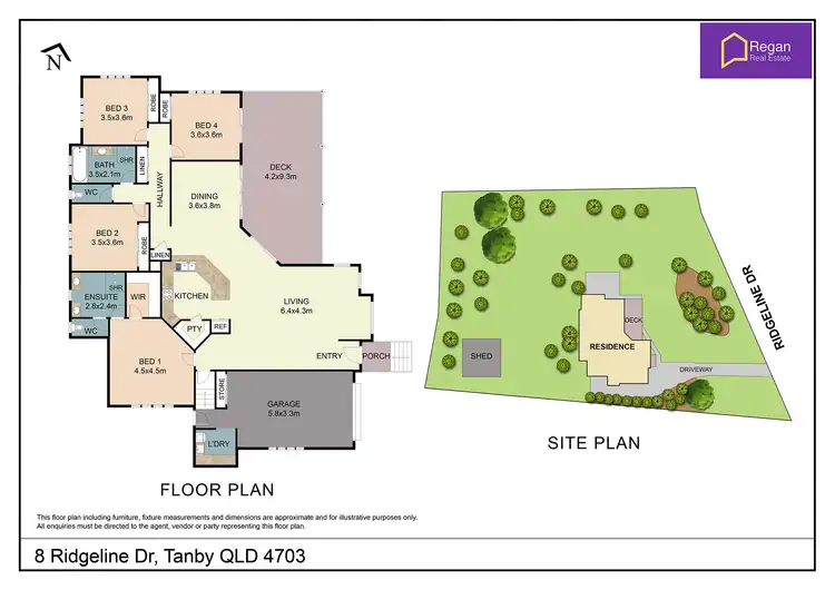 Floorplan of Homely rural property listing, 8 Ridgeline Drive, Tanby QLD 4703