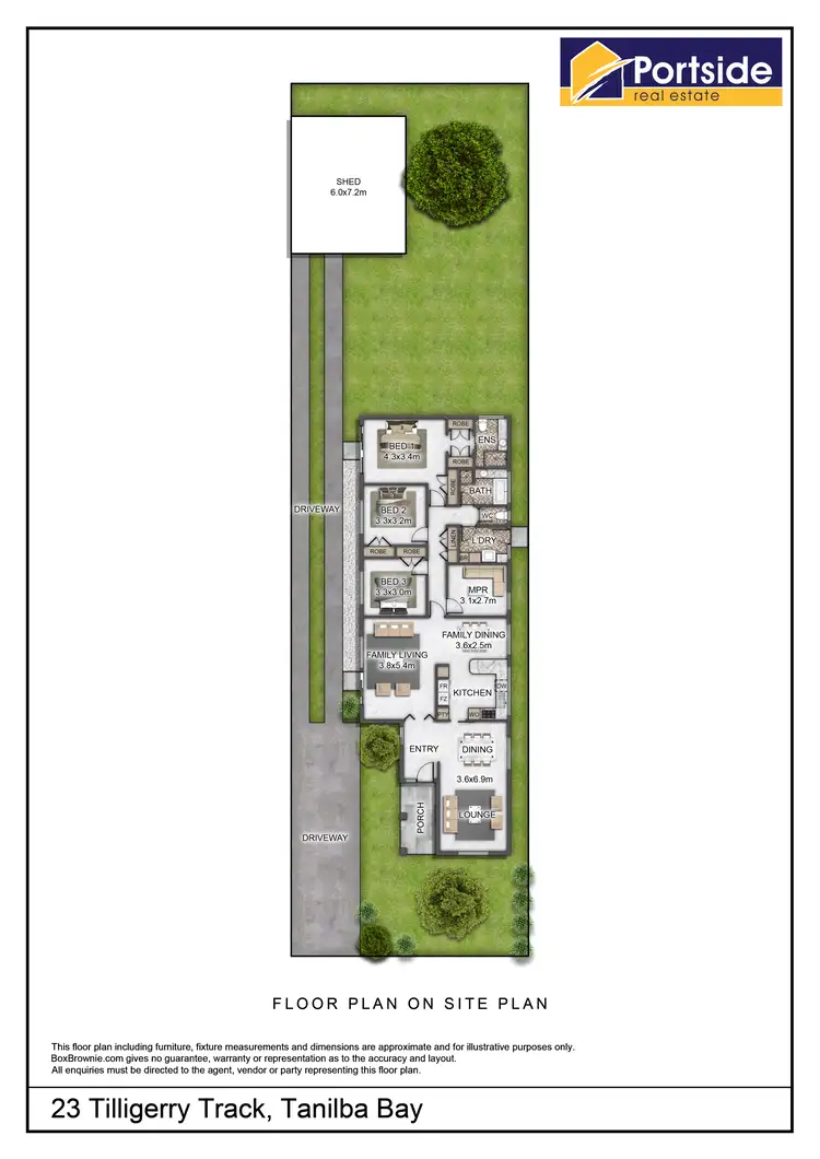 Floorplan of Homely house listing, 23 Tilligerry Track, Tanilba Bay NSW 2319