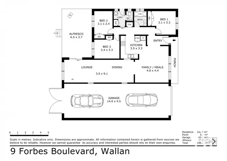 Floorplan of Homely house listing, 9 Forbes Boulevard, Wallan VIC 3756