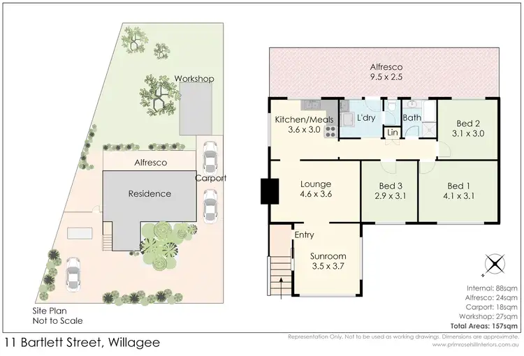 Floorplan of Homely house listing, 11 Bartlett Street, Willagee WA 6156