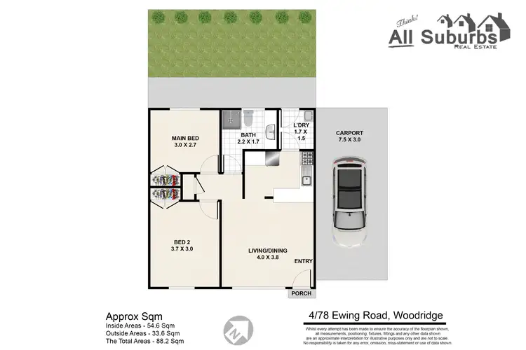 Floorplan of Homely unit listing, 4/78 Ewing Road, Woodridge QLD 4114