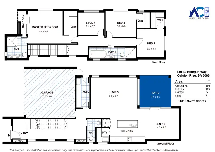 Floorplan of Homely house listing, Lot 30 Bluegum Way, Oakden SA 5086
