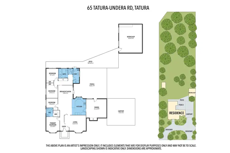 Floorplan of Homely house listing, 65 TATURA-UNDERA ROAD, Tatura VIC 3616