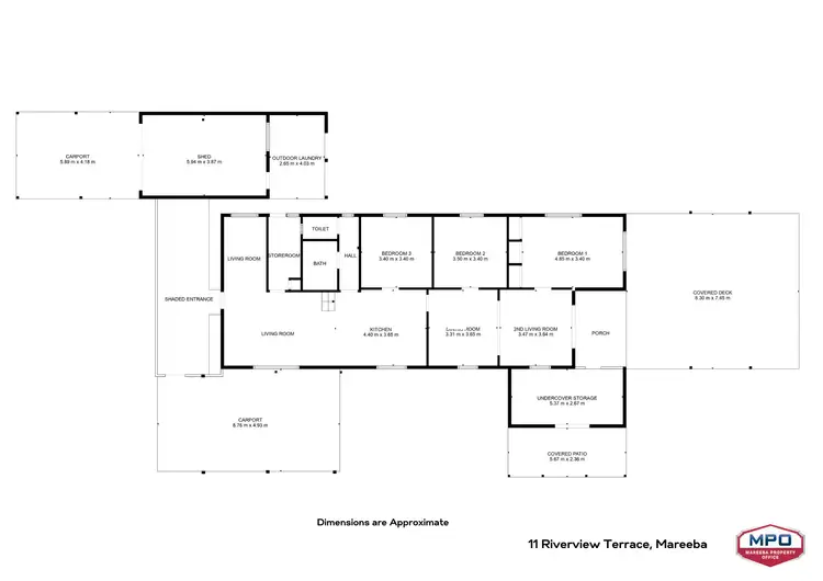 Floorplan of Homely house listing, 11 Riverview Terrace, Mareeba QLD 4880