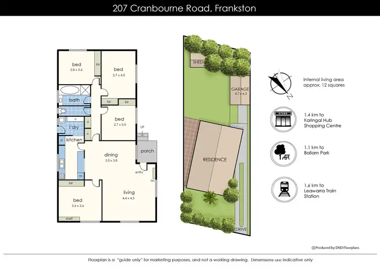 Floorplan of Homely house listing, 207 Cranbourne Road, Frankston VIC 3199
