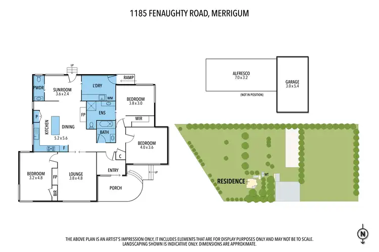 Floorplan of Homely rural property listing, 1185 Fenaughty Road, Merrigum VIC 3618