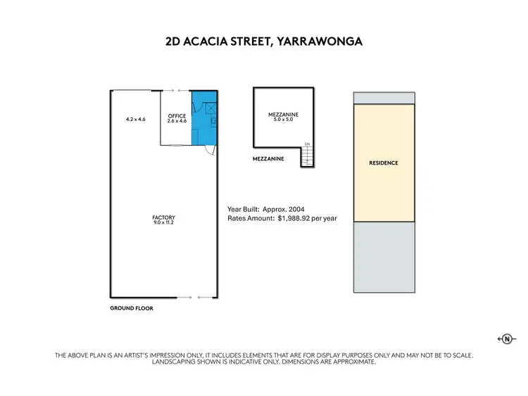 Floorplan of Homely warehouse listing, 2B Acacia Street, Yarrawonga VIC 3730