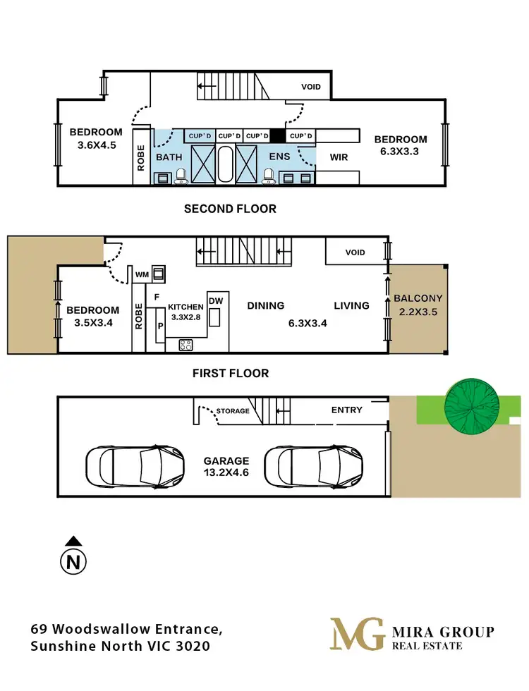 Floorplan of Homely house listing, 69 Woodswallow Entrance, Sunshine North VIC 3020