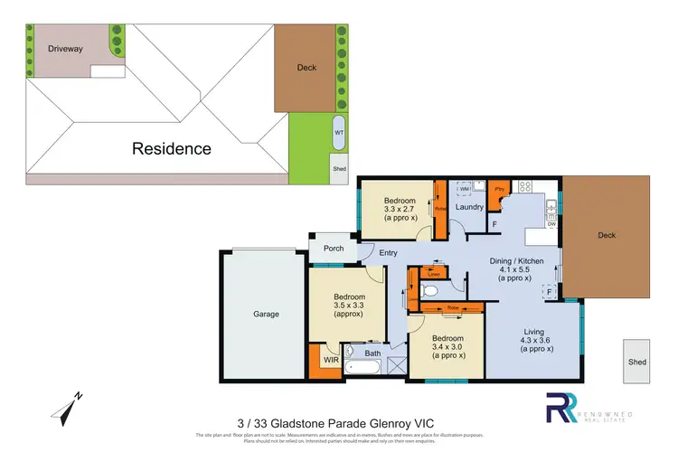 Floorplan of Homely unit listing, 3/33 Gladstone Parade, Glenroy VIC 3046