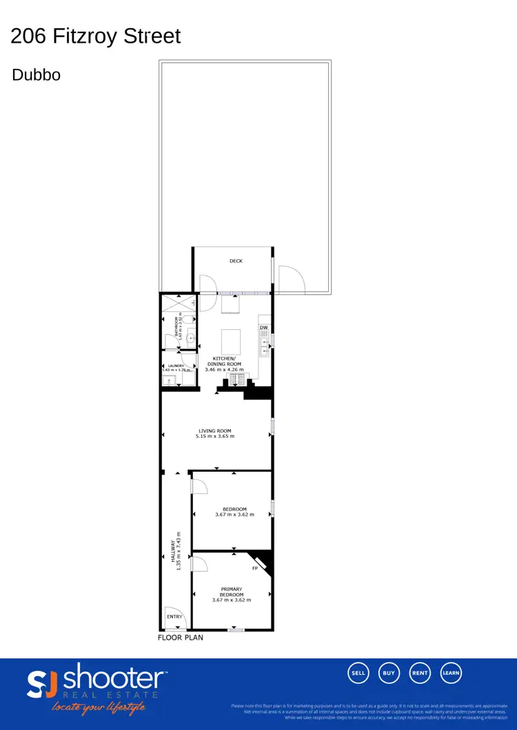 Floorplan of Homely house listing, 206 Fitzroy Street, Dubbo NSW 2830