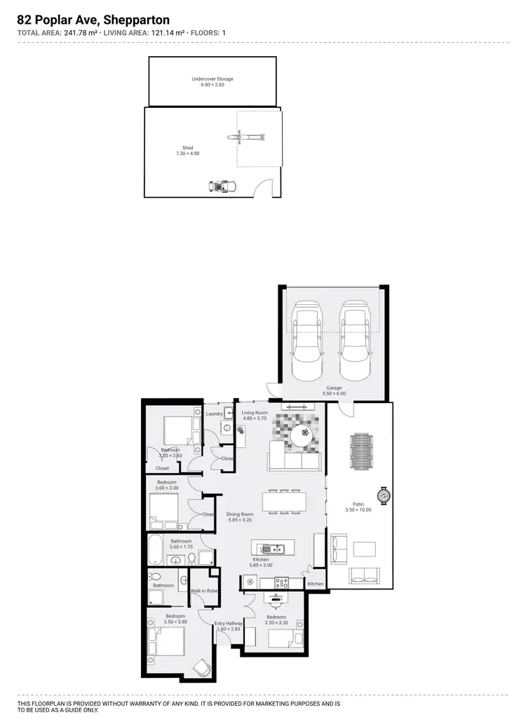 Floorplan of Homely house listing, 82 Poplar Avenue, Shepparton VIC 3630