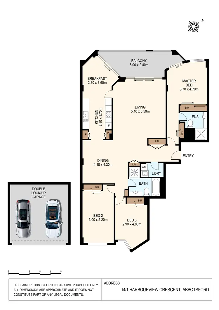 Floorplan of Homely apartment listing, 14/1 Harbourview Crescent, Abbotsford NSW 2046