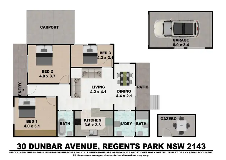 Floorplan of Homely house listing, 30 Dunbar Avenue, Regents Park NSW 2143