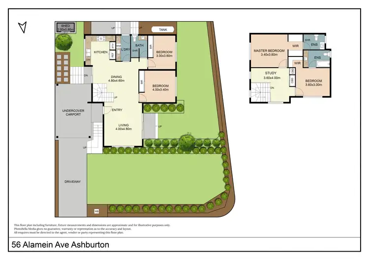 Floorplan of Homely house listing, 56 Alamein Avenue, Ashburton VIC 3147