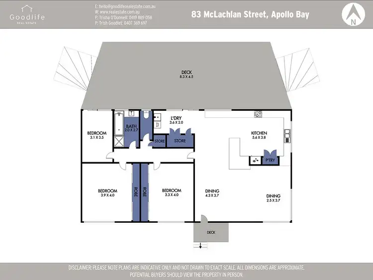 Floorplan of Homely house listing, 83 Mclachlan Street, Apollo Bay VIC 3233