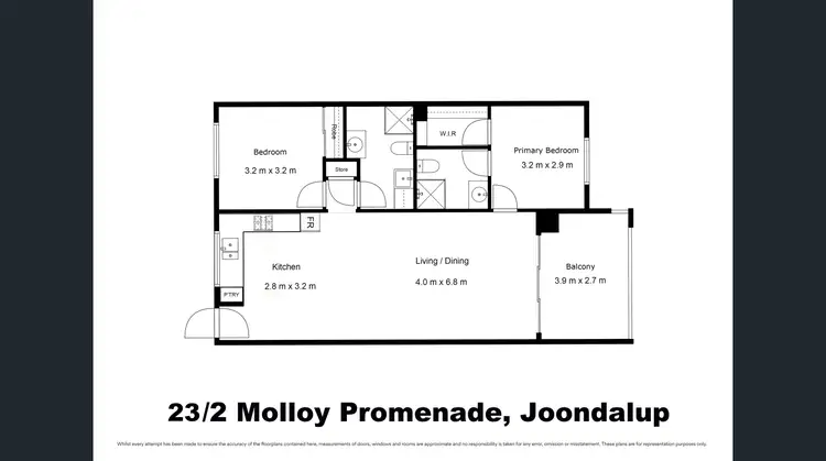 Floorplan of Homely apartment listing, 23/2 Molloy Promenade, Joondalup WA 6027