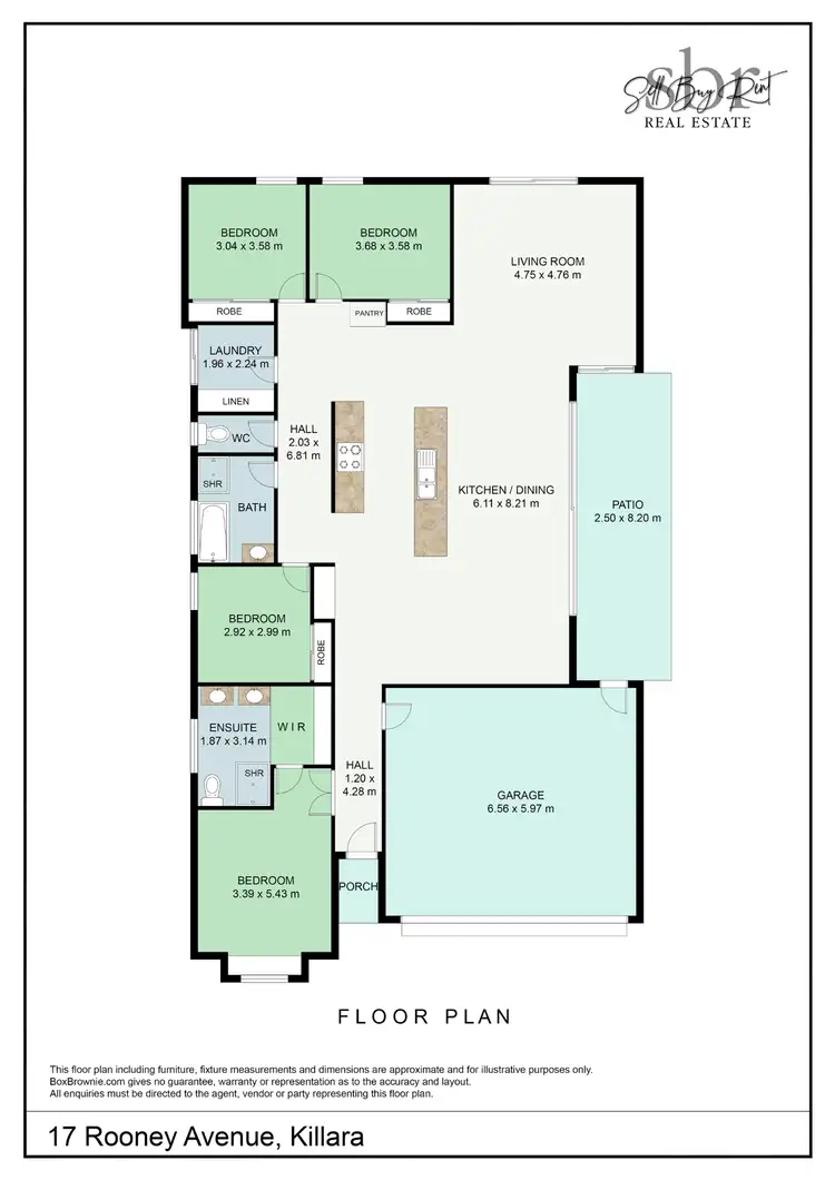 Floorplan of Homely house listing, 17 ROONEY AVENUE, Killara VIC 3691