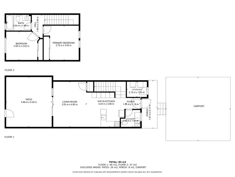 Floorplan of Homely townhouse listing, 5/19 Porter Street, Kalgoorlie WA 6430