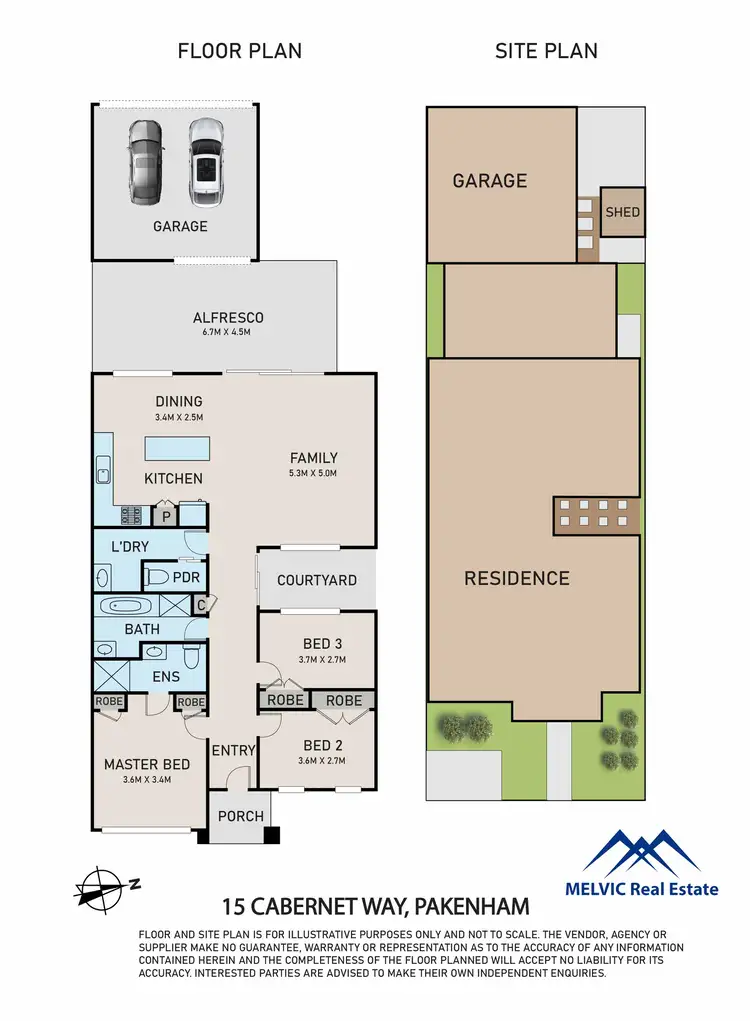 Floorplan of Homely house listing, 15 Cabernet Way, Pakenham VIC 3810