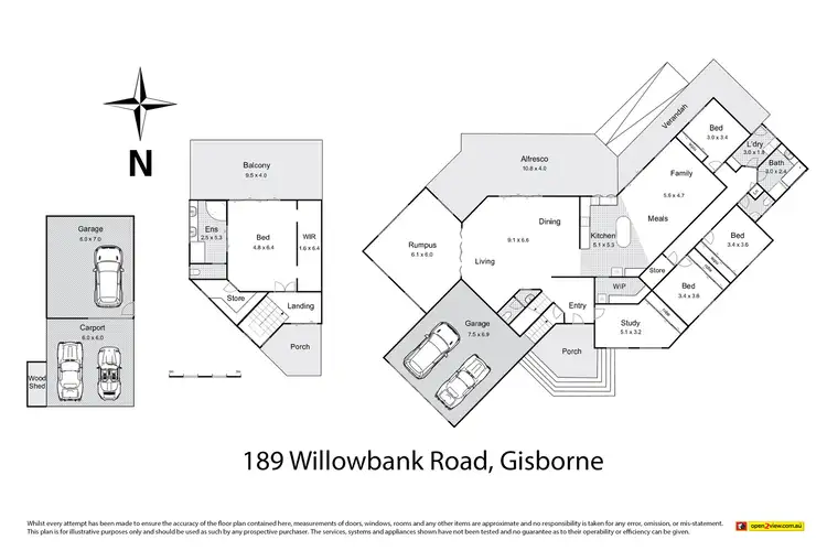 Floorplan of Homely house listing, 189 Willowbank Road, Gisborne VIC 3437