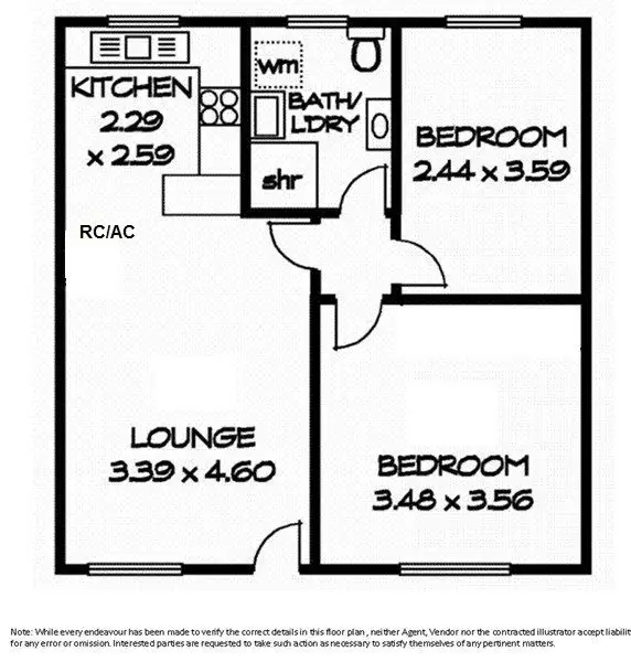 Floorplan of Homely unit listing, 7/40 Chatham Road, Keswick SA 5035