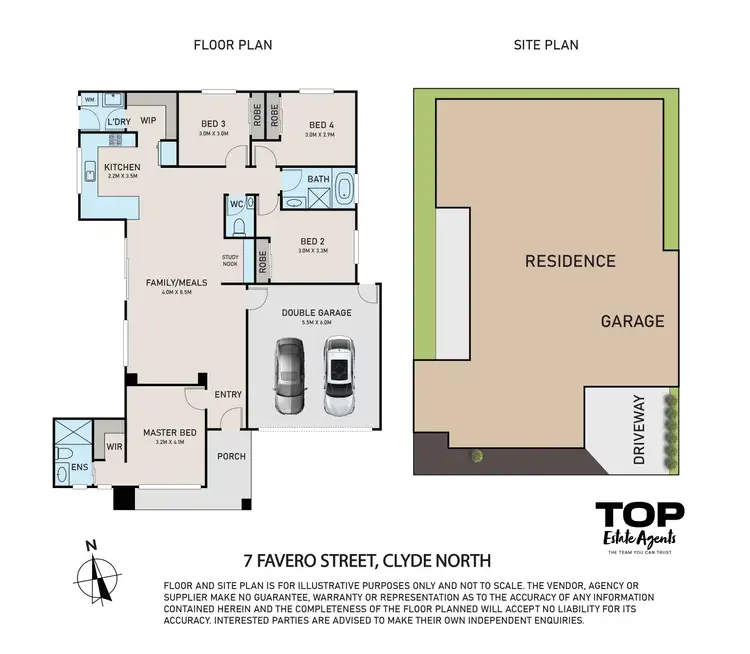 Floorplan of Homely house listing, 7 Favero Street, Clyde North VIC 3978