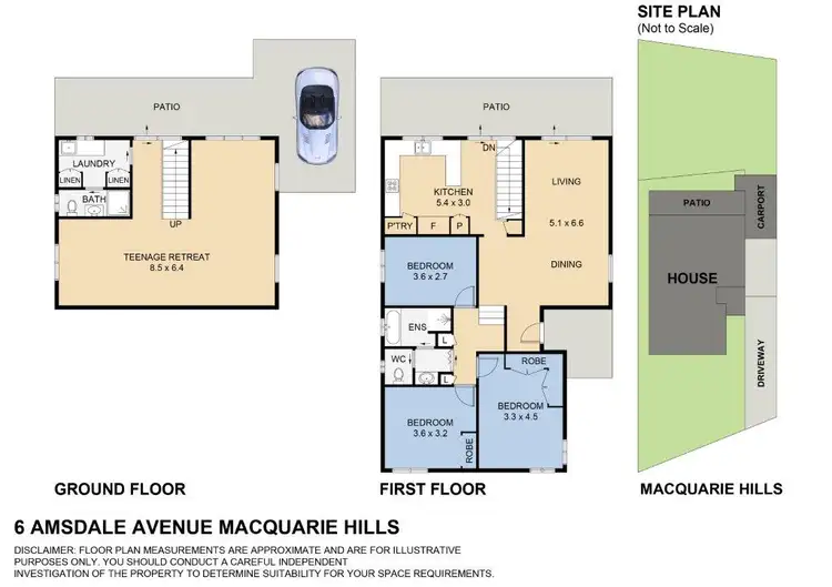 Floorplan of Homely house listing, 16 Amsdale Avenue, Macquarie Hills NSW 2285