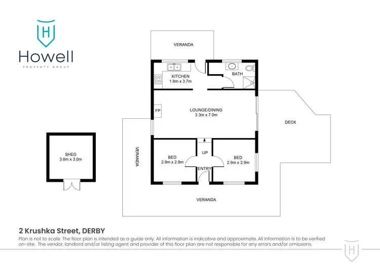 Floorplan of Homely house listing, 2 Krushka Street, Derby TAS 7264